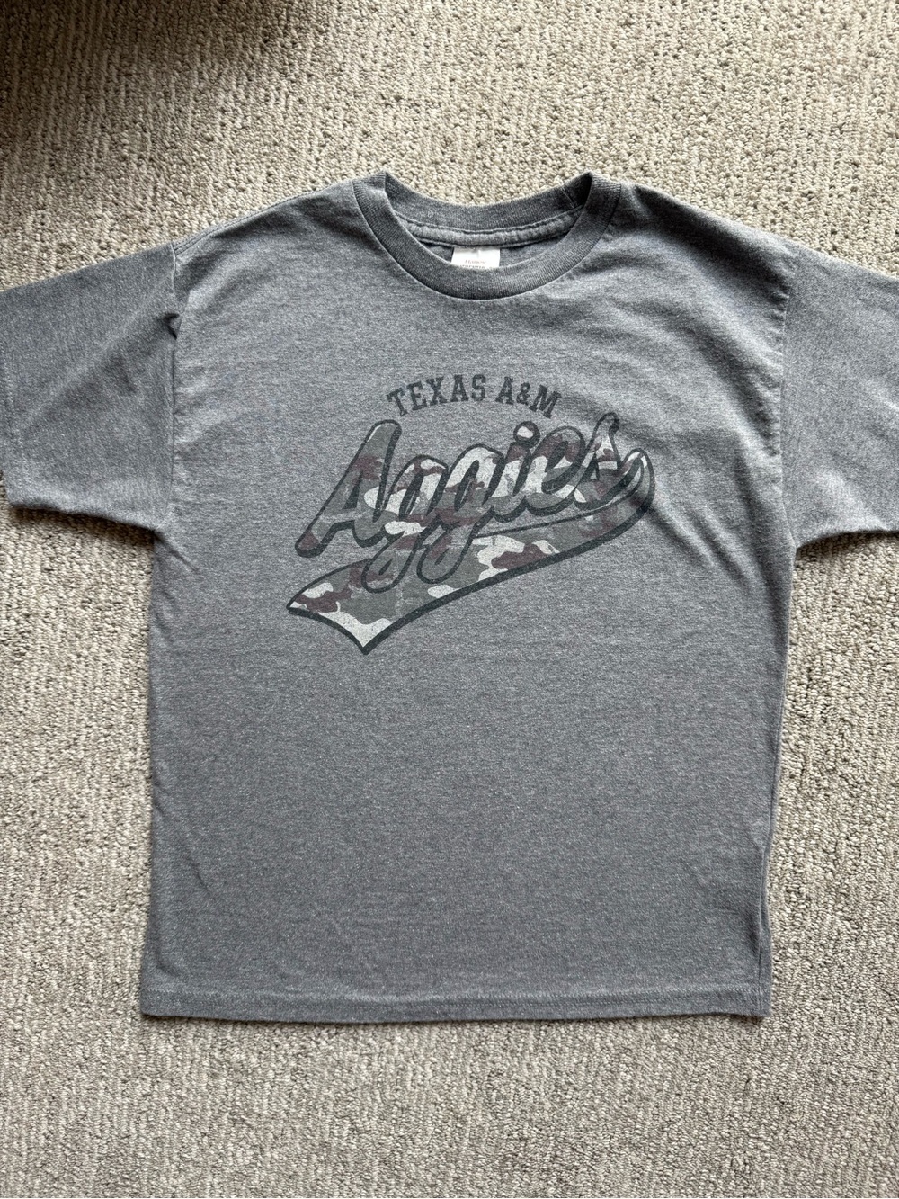 Aggies Boy’s Gray Graphic Tee